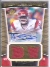 damian williams rookie rc auto autograph 2 jersey patch college usc trojans 1/20