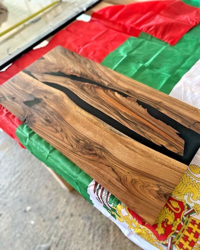 Table bois époxy - bois,