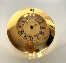 Pendulette de bureau Hour Lavigne en laiton dorée