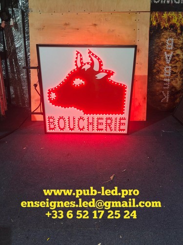 Enseigne lumineuse led - enseigne,