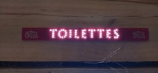 Enseigne lumineuse Arlette Gruss TOILETTES - échelle Ho