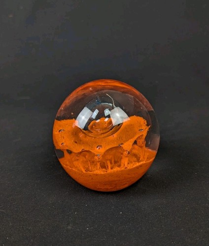 Boule sulfure vintage orange - boule,
