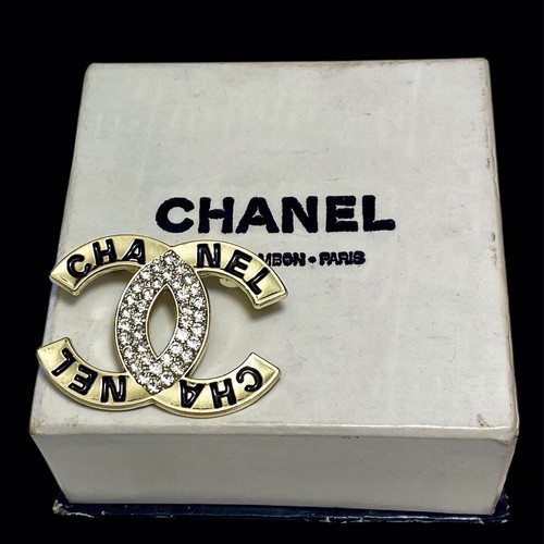 Superbe broche chanel double - broche,