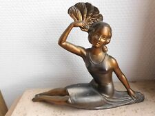 statuette en régule art déco