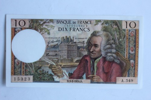 Billet francs voltaire - billet,