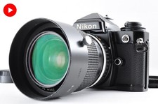 [Exc+5] Nikon FE2 Noir Reflex 35mm Appareil Photo Argentique Objectif Ai-s SE...