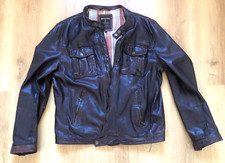 veste cuir REDSKINS marron