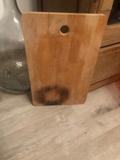 Ancienne Planche A Decouper Bois Billot 