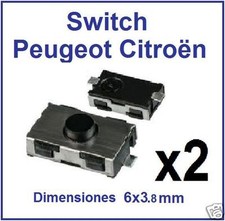 2x Switch bouton de clé