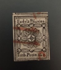 Réunion 1852 - 15c noir sur