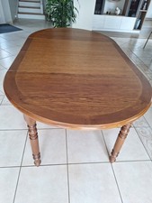 table ronde diamètre 110 + 2 RALLONGES 40 cm