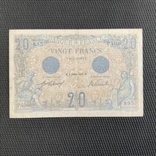 FRANCE: 20 Francs Bleu