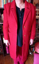 VINTAGE MANTEAU FEMME LAINE