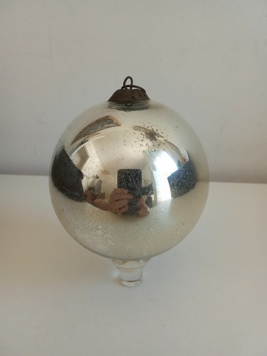 Ancienne boule noël verre - boule, de