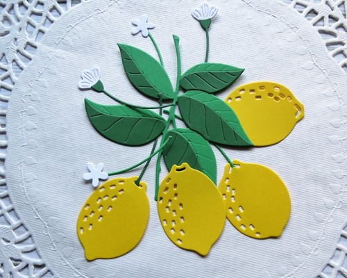 Lemon lemons layered leaves - lemons,