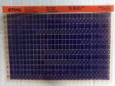 Microfiche Liste pièces Tronçonneuses STIHL 051 056 070 075 076 090/090 G   2/85