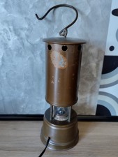 Ancienne lampe de mineur en cuivre