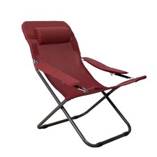 Chaise de camping Homecall 30163, rouge et orange, 100 kg