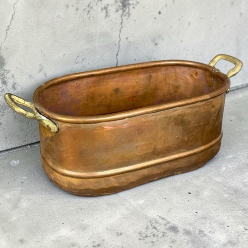 Jardinière ancienne cuivre - ancienne, en