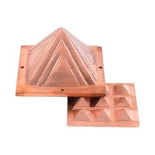 Vastu Cuivre 2 Couches Pyramide Énergie Améliorateur Remède Pour Maison Bureau