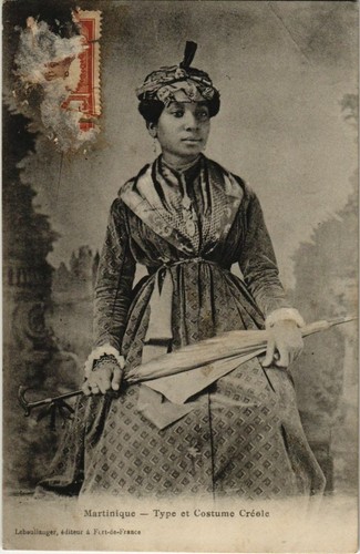 Cpa type costume creole - et,
