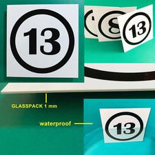 Numéro 13 V1 Glasspack Étiqueté Avec Vinyle Découpe Haute Qualité