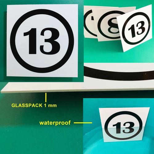 Numéro glasspack - numéro, 13