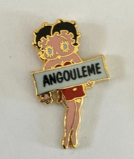 61 -  RARE Pin's BETTY BOOP DU FESTIVAL DE BD D'ANGOULEME 1991