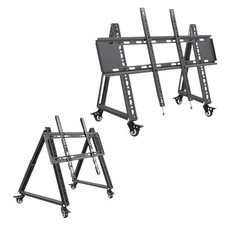 Angle d'angle réglable du support de télévision mobile à basse hauteur pour