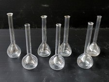 LOT DE 7 FIOLES EN VERRE 50 ML ANCIEN VERRERIE DE LABORATOIRE