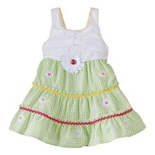 Youngland Eyelet Gingham Dress