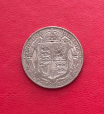 ROYAUME-UNI. Belle monnaie argent de 1/2 crown George V  1923. Etat TB-/TB