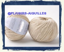 4 pelotes de coton PHIL CABOTINE SABLE NEUVES