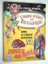 PROGRAMME ancien 1978 : CIRQUE