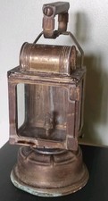 ANCIENNE LAMPE/LANTERNE PETROLE S N C F  A.BUTIN CUIVRE/LAITON
