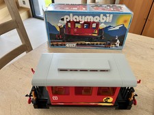 Playmobil Vagon Train avec boîte 4117 locomotive de chemin de fer victorien o...