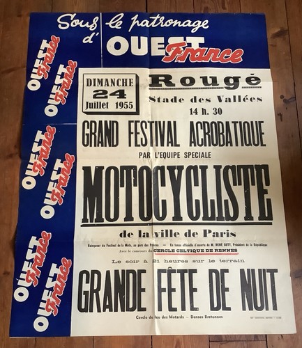 Affiche festival moto - affiche,