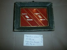 ANCIEN CADRE VITRINE RELIQUAIRE/TISSUS SOUTANE PIE IX/CHAPE PIE X/CACHET CIRE 