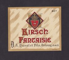 Ancienne étiquette alcool France BN133048 Kirsch Fantaisie Duval 