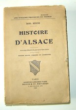 livre d'histoire de l'Alsace 1929 - broché - de Rod. Reuss - Rare