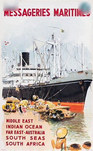 Affiche poster bateau paquebot - poster,