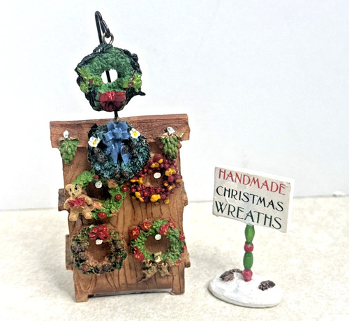Lemax christmas wreath stand - wreath,