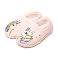A2Z 4 Enfants Mignon Licorne Pantoufles Souple Peluche Intérieur Chaussures Anti