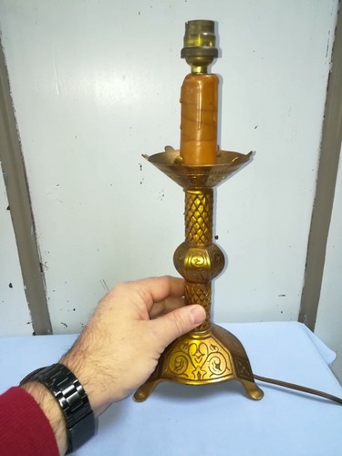 Lampe autel monture bronze - monture,