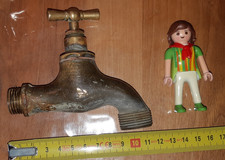 Robinet laiton ancien jardin