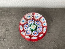 ancienne boule sulfure presse papier Murano ? bonnon fleur forme oeuf deco