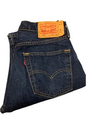 levis 501 Jean Droit Denim Bleu W30 L34 Très Bon Etat