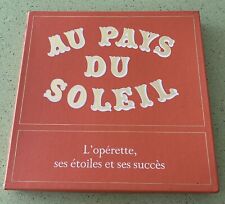 Coffret 9 disques Au pays du soleil L'opérette ses Etoiles et succès Vinyle 33 t