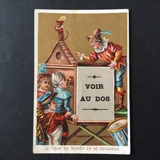 CHROMO Doré Ancien Magie Prestidigitation Pré Cinéma Magicien Old Scrap