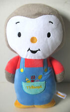 Doudou Peluche Jemini Tchoupi Musical Bleu Rouge pinceaux crayon 30 cm